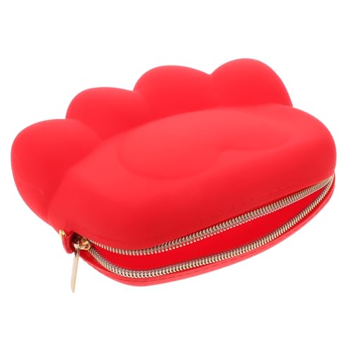 GAROZATION Katzenpfoten-wechselgeldbeutel Aus Silikon Reise-münzbeutel Kleiner Geldbeutel Münzaufbewahrungsbeutel Süßer Wechselgeldbeutel Katzenpfoten-wechselbeutel Handtrage-münzbeutel von GAROZATION