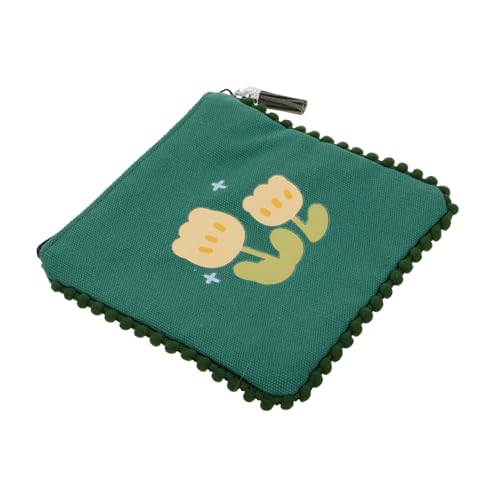 GAROZATION Damen Mini Geldbörse Mit Quaste Tragbarer Münzbeutel Canvas Für Mädchen Stilvolle Kleine Reißverschluss Tasche Für Täglichen Gebrauch Und Besondere Anlässe von GAROZATION