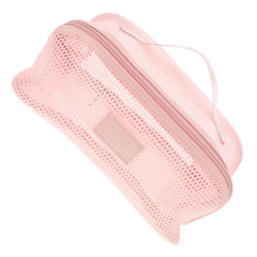 GAROZATION Netz-Make-up-Tasche Für Damen Reise-kulturtasche Mit Großem Fassungsvermögen Leicht Und Tragbar Organizer Für Kosmetika Und Hautpflege Inklusive Griff Für Unterwegs Und Reisen von GAROZATION