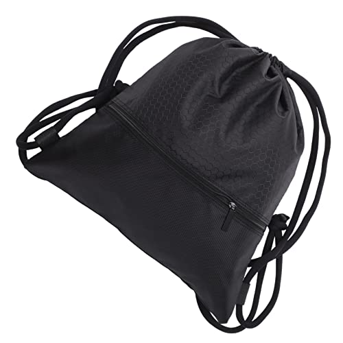 GAROZATION Schwarze Balltasche Aus Nylon-netzmaterial Groß Und Langlebig Mit Kordelzugverschluss Für Sportausrüstung Kleidung Schuhe Und Handtücher Für Basketball Fußball Und Volleyball von GAROZATION