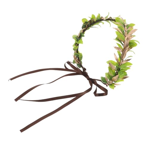 GAROZATION Grüne Blumen-stirnband Für Cosplay Waldelfenkrone Mit Herzförmigen Details Unisex-kopfschmuck Aus Leichten Materialien Für Fotoshootings Und Kostümveranstaltungen von GAROZATION
