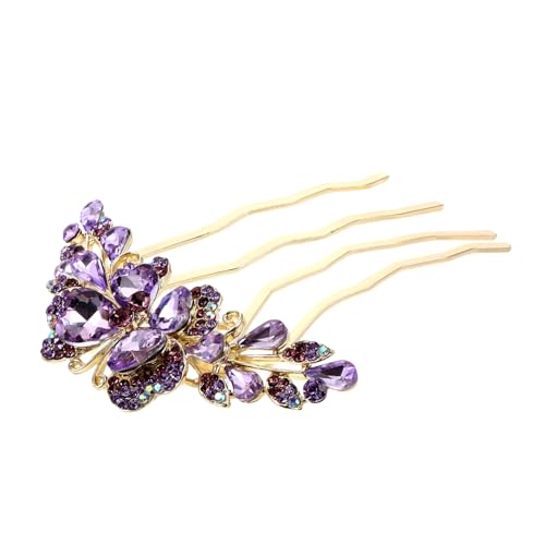 GAROZATION Haarnadelclips Mit Strasssteinen Haarkämme Aus Legierung Für Hochzeiten Dekorativer Haarschmuck Für Frauen Und Mädchen von GAROZATION