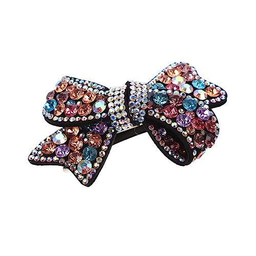 GAROZATION Haarnadeln Mit Schleife Und Strasssteinen Haarspangen Aus Pu Für Damen Elegant Für Verschiedene Frisuren Und Anlässe von GAROZATION