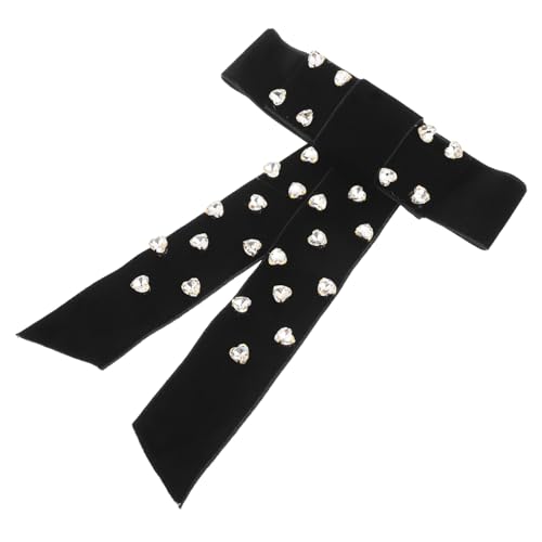 GAROZATION Haarspange Mit Schleife Federclip Für Frauen Glänzende Strasssteine Haar-accessoire Modisch Anpassbar Für Verschiedene Frisuren von GAROZATION