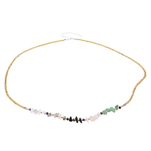 GAROZATION Handgefertigte Bauch Und Handgelenk Kette Aus Bunten Steinperlen Damen Körper Schmuck Ideal Für Strandpartys Und Besondere Anlässe von GAROZATION