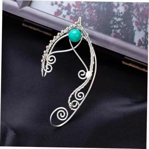 GAROZATION Handgefertigte Fairy Ear Ohrclips ohne Ohrlöcher Einstellbare Non Piercing Ohrschmuck mit Perlen Elfen Ohrringe für Damen Vielseitig zu Party Alltagskleidung Geeignet von GAROZATION