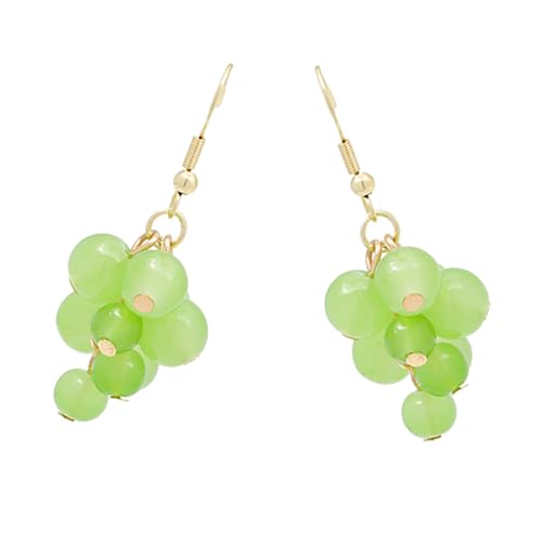GAROZATION Handgefertigte Trauben Ohrringe Damen Obst Ohrhänger Modeschmuck für Party Alltag Hochzeit Banquet von GAROZATION