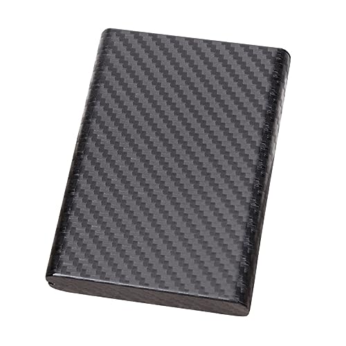 GAROZATION Edelstahl Kreditkartenetui Für Herren RFID Sichere Geldbörse Mit Anti Diebstahl Und Entmagnetisierungsfunktion Kompakte Geldhalter Box Carbon Kartenhalter Für EC von GAROZATION