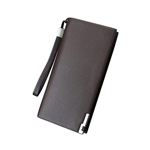 GAROZATION Lange Herrenbrieftasche Mit Reißverschluss Großes Fassungsvermögen Mehrere Kartenfächer Handy-Aufbewahrungstasche Schlichtes Design Für Büro Und Reisen von GAROZATION