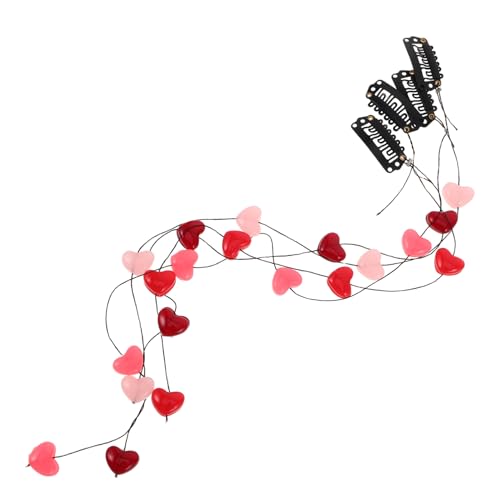 GAROZATION 4stücke Herz-haarspangen Im Koreanischen Stil Dekorative Haarnadeln Aus Acryl Süße Kleine Clips Für Frauen Und Mädchen Kopfschmuck Mit Herz-dekorationen Elegante Spangen Für Stylin von GAROZATION