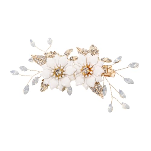 GAROZATION Hochzeits-haarspangen Blumen-design Für Bräute Und Brautjungfern Eleganter Haarschmuck Mit Perlen Und Strass Stilvolle Haaraccessoires Für Frauen Und Mädchen von GAROZATION