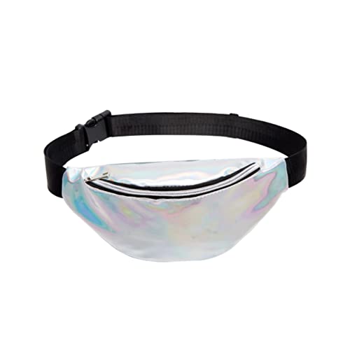 GAROZATION Holographische PVC Bauchtasche für Damen wasserdichte Verstellbare Gürteltasche für Reisen Sport und Partys Leichte Umhängetasche mit Großem Stauraum für Geld Kosmetik und GAROZATION Holographische PVC Bauchtasche für Damen wasserdichte Verstellbare Gürteltasche für Reisen Sport und Partys Leichte Umhängetasche mit Großem Stauraum für Geld Kosmetik und von GAROZATION