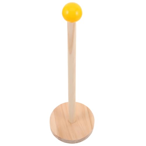 GAROZATION Holz Haargummi Organizer Ständer mit Dekorativer Kugelform Stabiler Scrunchie Halter für Mädchen Frauen Langlebiges Naturholz Haarband Aufbewahrung Accessoire Display Rack von GAROZATION