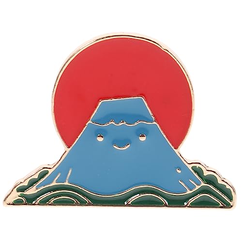 GAROZATION Japanische Stil Brosche Fuji Berg Cartoon Anstecknadel Modisches Kleidung Accessoire Süßes für Hochzeiten Partys Alltag von GAROZATION