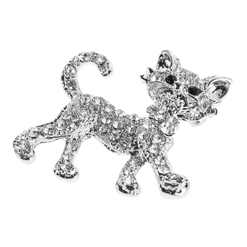 GAROZATION Handwerkliche Kätzchen-brosche Mit Strasssteinen Katzen-brosche Anstecknadel Für Damen-outfits Und Veranstaltungen GAROZATION Handwerkliche Kätzchen-brosche Mit Strasssteinen Katzen-brosche Anstecknadel Für Damen-outfits Und Veranstaltungen von GAROZATION