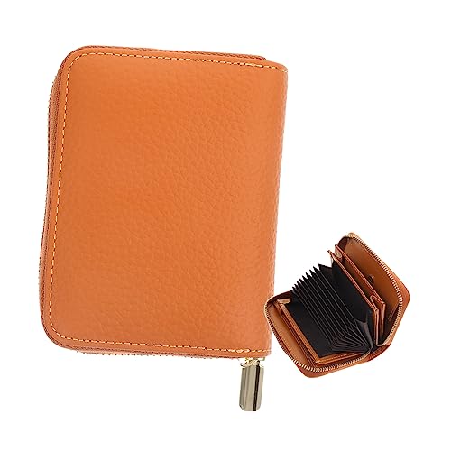 GAROZATION Karten Halter Kreditkartenetui Damen Mit Großem Fassungsvermögen Kartenfächer RFID Schutz Visitenkartenetui Wallet Kartenbörse Herren von GAROZATION