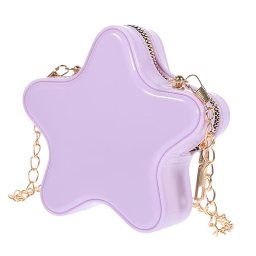 GAROZATION Kleine Sternförmige Umhängetasche Damen mit Eleganter Kette Modische Crossbody Tasche für Alltag und Freizeit Kompakte Mädchen Schultertasche als Stylisches Accessoire von GAROZATION