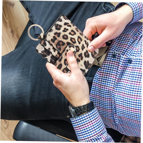 GAROZATION Kleines Kartenetui Für Damen Aus Pu-material Kreditkartenetui Mit Ring Für Handtasche Schlank Und Kompakt Tragbar Und Leicht von GAROZATION