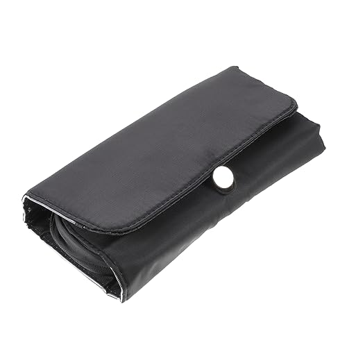 GAROZATION Kosmetik Aufbewahrung Rolle Multifunktionale Make-up Tasche Für Damen Praktischer Reise Organizer Für Kosmetik Und Beauty-Tools Faltbare Aufbewahrung Schwarz von GAROZATION