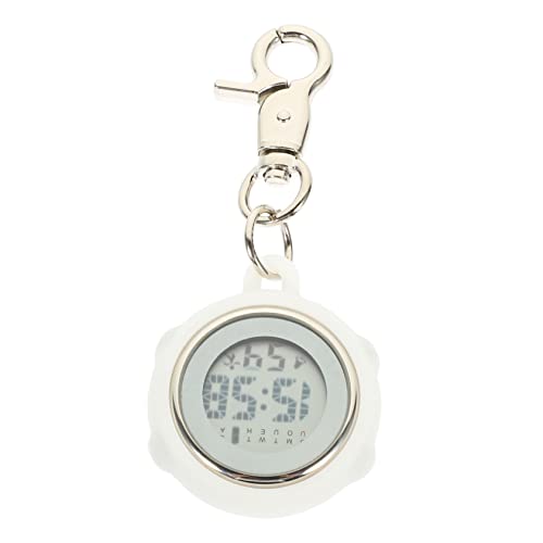 GAROZATION Krankenschwester Taschenuhr Clip on Uhr Edelstahl Mit Schlüsselschnalle Digitale Brustuhr Für Ärzte Und Pflegepersonal Langlebig Und Präzise Für Einsatz Im von GAROZATION