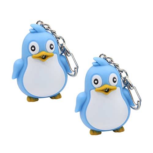 GAROZATION Led Schlüsselanhänger Pinguin 2 Stück Leuchtende Schlüsselhalter Mit Sound Kreative Schlüsseldekoration Für Kinder Und Erwachsene Exquisites Für Freunde Und Familie von GAROZATION