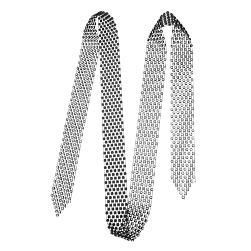 GAROZATION Pailletten-Krawatte für Damen glitzernd für Tanzaufführungen Strass-Hals-Accessoire von GAROZATION