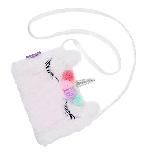 GAROZATION Design Plüsch Umhängetasche Für Multifunktionale Schultertasche Niedliche Geldbörse Für Mädchen Tragbare Outdoor-Tasche Für Spielzeug Und Kleinigkeiten von GAROZATION