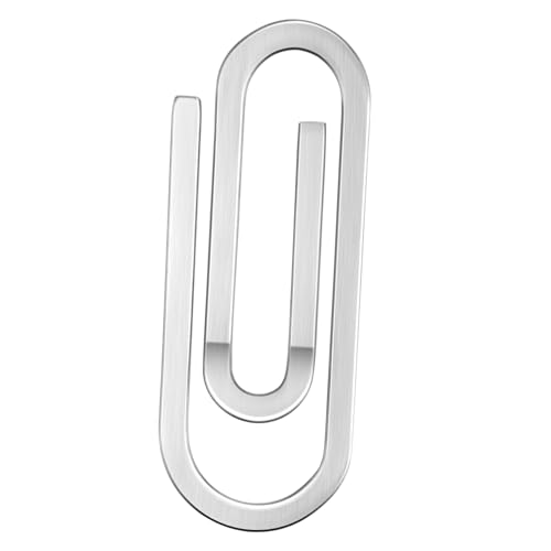 GAROZATION Minimalistischer Geldclip Robuster Kartenhalter für Damen und Herren Praktischer Geldscheinklammer Ersatz für Reisen und Alltag Kompakt und Langlebig Silberfarben von GAROZATION