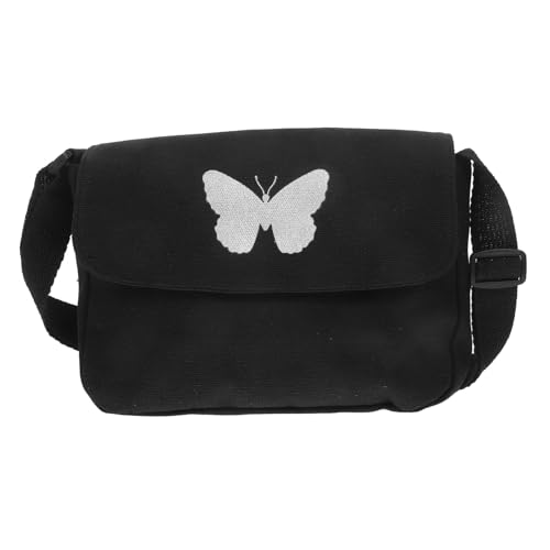 GAROZATION Tasche Für Damen Aus Canvas Mit Schmetterlingsmuster Geräumige Umhängetasche Praktisch Für Party Und Einkaufen Tragbar Als Schulter Oder Crossbody-Tasche von GAROZATION
