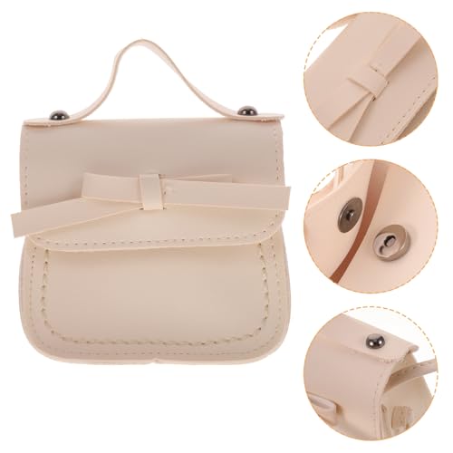 GAROZATION PU-Material Kinderhandtasche Modische Mini-Umhängetasche für Mädchen mit Schleife Handtasche für Teenager-Mädchen von GAROZATION