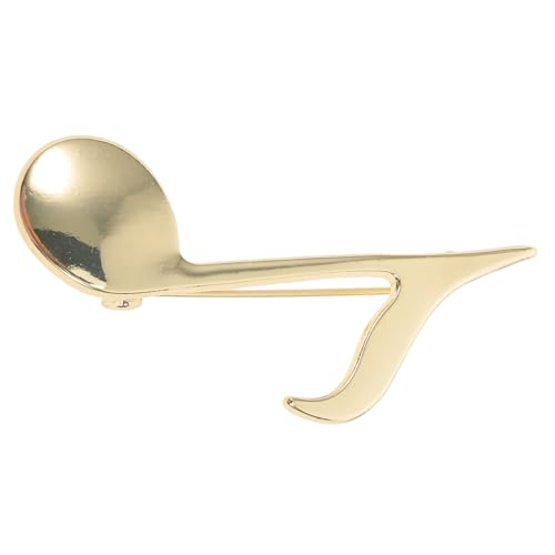 GAROZATION Musiknoten Brosche aus Zinklegierung Goldplattiert Modisches Musik-symbol Anstecknadel für Damen und Herren Vielseitiges Accessoire für Kleidung Taschen Hüte Langlebig und Stilvoll von GAROZATION