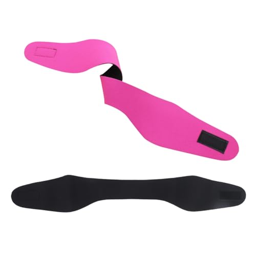 GAROZATION Neopren Schwimm Stirnband Für Und Erwachsene Verstellbares Yoga Und Tauchen Ohrenschutz Haarband Rosy + Größe L von GAROZATION
