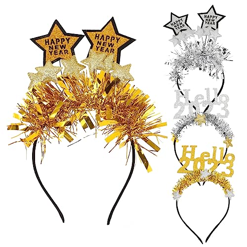 GAROZATION Neujahrs Haarschmuck Kopfband Elegante Haarreifen Für Partys Mit Happy New Year Und Hello 2023 Motiven Und Perfekte Foto Requisiten Für Neujahrsfeiern GAROZATION Neujahrs Haarschmuck Kopfband Elegante Haarreifen Für Partys Mit Happy New Year Und Hello 2023 Motiven Und Perfekte Foto Requisiten Für Neujahrsfeiern von GAROZATION