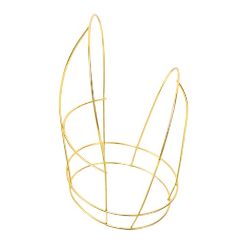 GAROZATION Offizielles Hutschweißskelett metall haarband Kopfbedeckungsständer Stirnbänder Kopfschmuck Kopfschmuckbasis Haarkronenständer Präsentationsständer für Krone Legierung Golden von GAROZATION