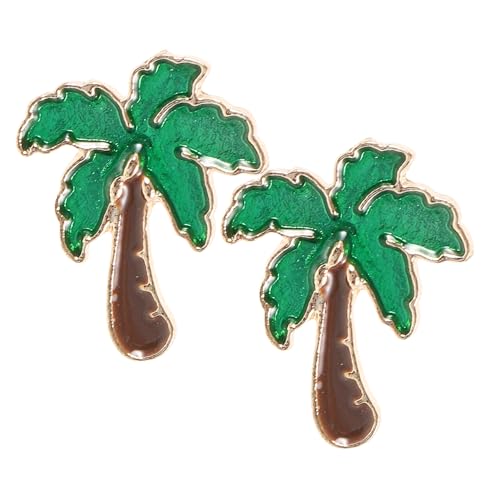 GAROZATION Ohrstecker Damen Lebensfrohe Kokosnussbaum Ohrhänger Modisch Leicht und Robust Schmuck Für Sommer Outfits und Alltag von GAROZATION