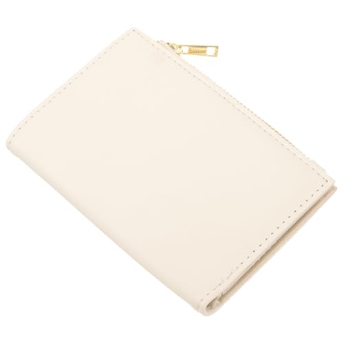 GAROZATION PU Ledertasche Damen Schlüsselanhänger Geldbörse Mit Reißverschluss Modische Und Langlebige Handtasche Zartes Kartenetui Mit Münzfach Silber Tragbare Geldbörse Für Damen Und von GAROZATION