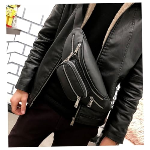 GAROZATION PU Vintage Damen Sling Bag Tear Resistant Crossbody Bag mit Großem Fassungsvermögen Verstellbar Multifunktionale Umhängetasche für Alltag und Reisen Schwarz von GAROZATION