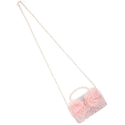 GAROZATION Perlen handtasche für Mädchen Jahre Kleine Crossbody tasche mit Elegantem Perlenhenkel Kompakt Geräumig und Tragbar für Alltag und Party von GAROZATION