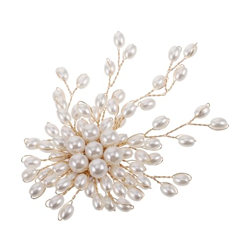 GAROZATION Perlenbrosche Für Damen Sicherheitsnadel Mit Kunstperlen Und Strass Für Hochzeiten Partys Und Festliche Anlässe Stilvolles Accessoire Für Schals Und Kleidung von GAROZATION