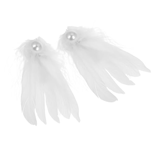 GAROZATION Weißer Kopfschmuck Ballett Haarspangen Mit Perlen Tanzen Kostümzubehör Haarschmuck Für Mädchen Hochzeit Party von GAROZATION