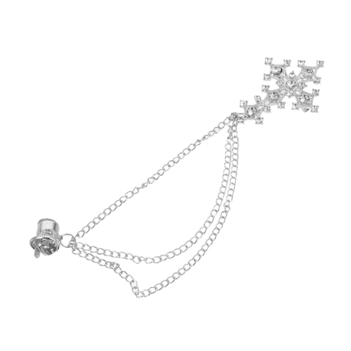 GAROZATION Retro Kreuz Brosche mit Strasssteinen Metall Punk Stil Anstecknadel für Anzug und Mantel Stabile Modebrosche als Schmuck für Pullover Jacke und Alltag Vielseitiges Geschenk für von GAROZATION