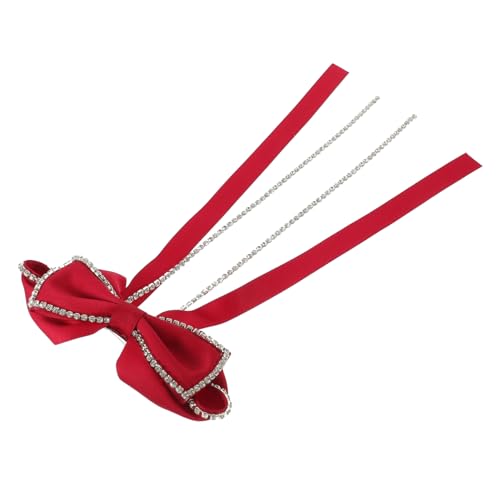 GAROZATION Haarspange Mit Schleifen-design Für Und Mädchen Eleganter Haarschmuck Für Hochzeiten Und Besondere Anlässe Langlebige Und Leichte Haarclips Mit Strass-akzenten von GAROZATION
