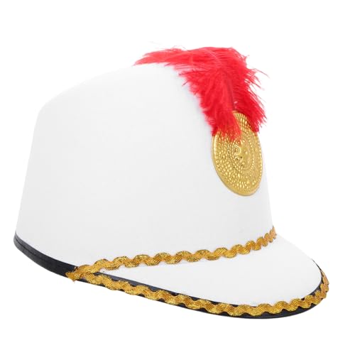 GAROZATION Verkleiden Sie Sich Als Kostüm-requisite: Nussknacker-cosplay-hut Einzigartiger Gefiederter Ritterhut Für Inspektionspartys von GAROZATION
