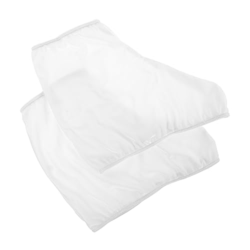 GAROZATION Rollschuhüberzüge Schlittschuhüberzüge Skateschuh Protektoren 1 Paar Elastisch Samt XXL Weiß Stretch Abdeckung Schützt Stiefel vor Kratzern Zubehör für Damen und Herren von GAROZATION