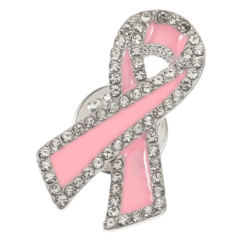 GAROZATION Breast Awareness Brosche Mit Rhinestones Metall-anstecknadel Für Kleidung Taschen Und Schals Eleganter Dekorationspin Für Frauen Unterstützung Für Brustkrebsbewusstsein von GAROZATION