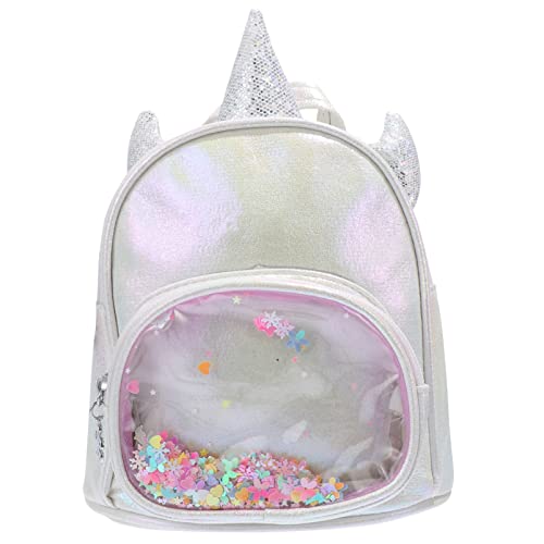 GAROZATION Einhorn Rucksack Für Mädchen Kindergarten Tasche Kreative Lagerung Tasche Mit Pailletten- Und Quadratischem Schnallendesign von GAROZATION