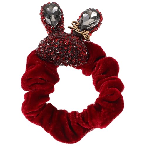 GAROZATION Cute Haarband Für Frauen Funkelndes Haarschmuck-haaraccessoire Aus Velours Elastisches Haargummi Für Dickes Haar Für Neujahrsfest von GAROZATION
