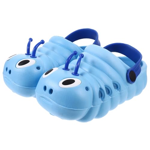 GAROZATION Sandalen Blau Rutschfeste Leichte und Atmungsaktive Strandschuhe für Jungen und Mädchen Geschlossene Zehen Bequeme Sommerschuhe mit Hautfreundlichem Material Innenlänge von GAROZATION