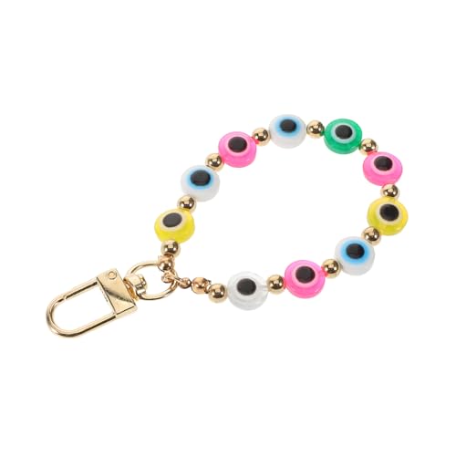 GAROZATION Schlüsselanhänger Mit Bösem Blick Perlen Retro-Ethno-Stil Harz Dekorativer Augenanhänger Für Tasche Und Schmuck von GAROZATION