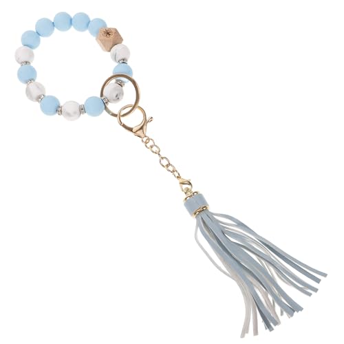 GAROZATION Beaded Schlüsselanhänger Armband Mit Quaste Handgelenk Schlüsselanhänger Für Damen Tragbar Langlebig Zu Geburtstagen Oder Feiertagen von GAROZATION